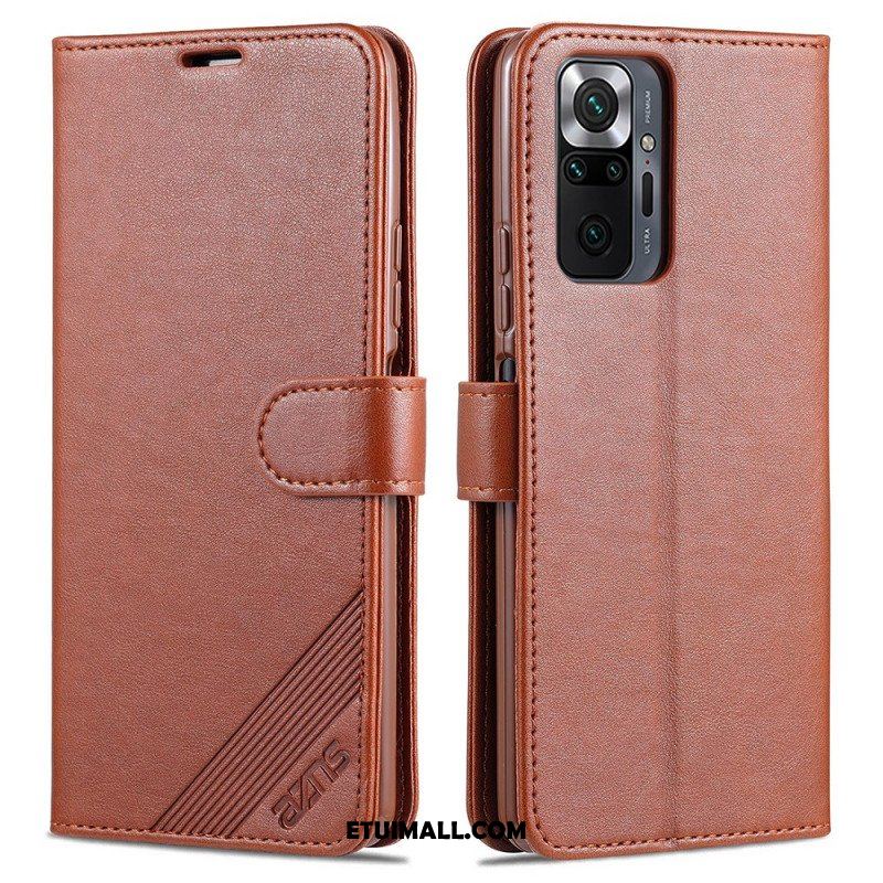 Etui Folio do Xiaomi Redmi Note 10 Pro Sztuczna Skóra Azns