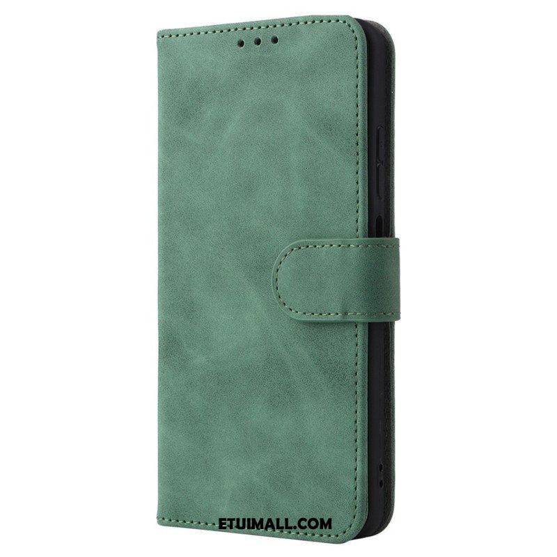 Etui Folio do Xiaomi Redmi Note 11 / 11S Dotyk Skóry Ze Smyczą