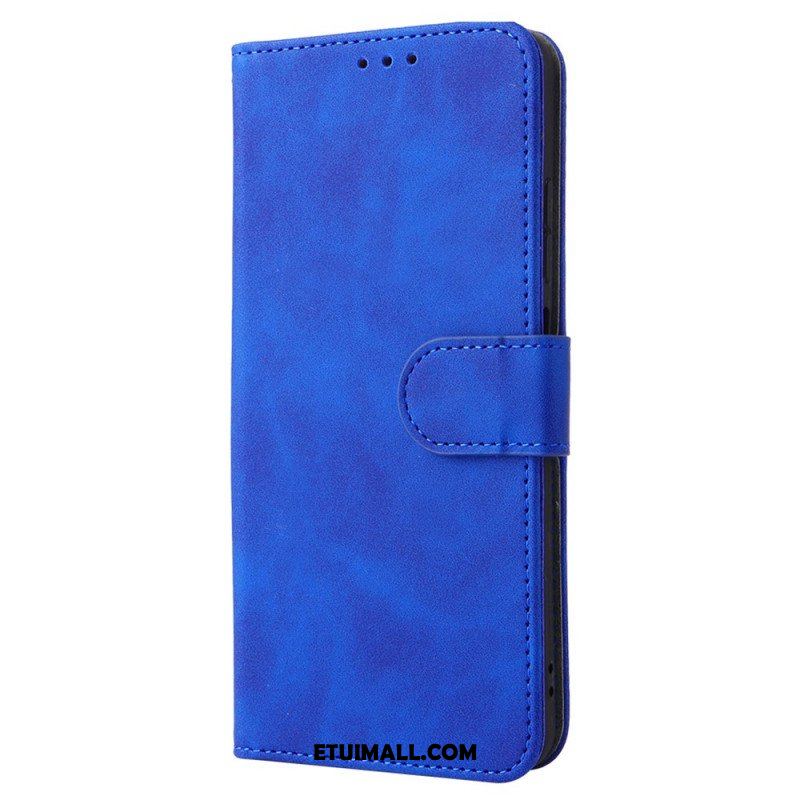 Etui Folio do Xiaomi Redmi Note 11 / 11S Dotyk Skóry Ze Smyczą