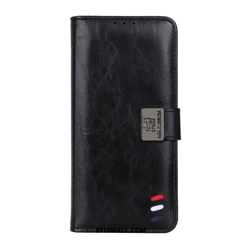 Etui Folio do Xiaomi Redmi Note 11 / 11S Efekt Skóry Żubra