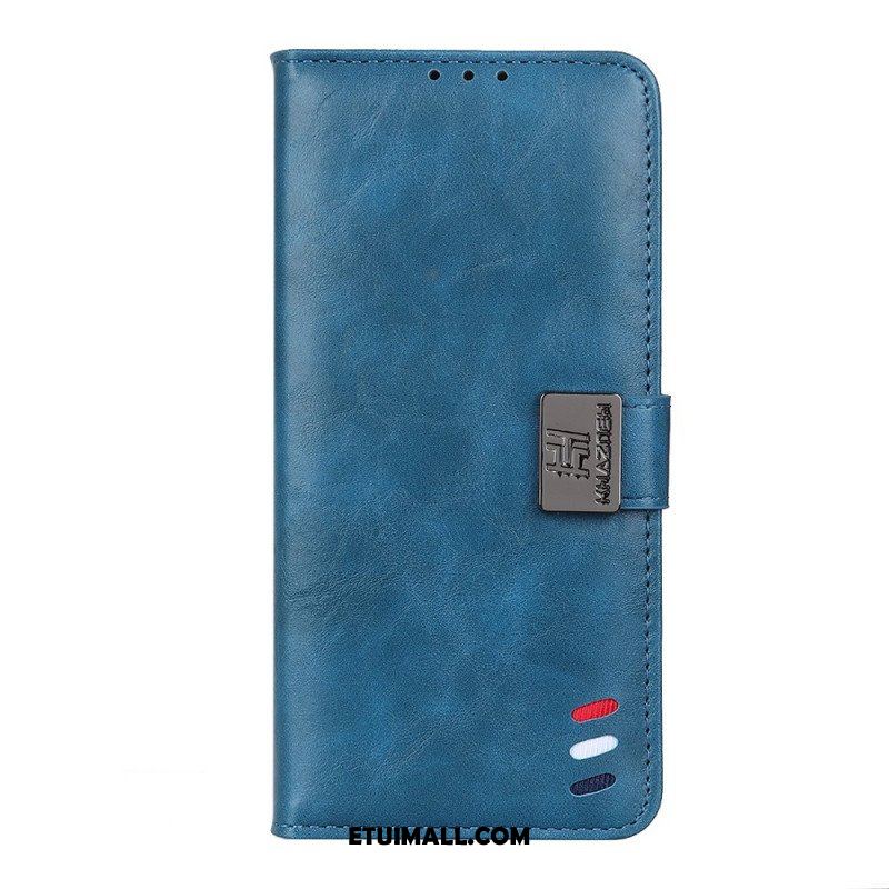 Etui Folio do Xiaomi Redmi Note 11 / 11S Efekt Skóry Żubra