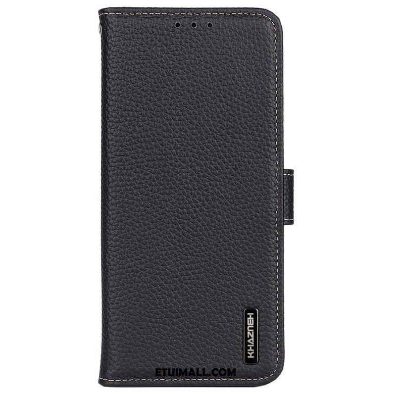 Etui Folio do Xiaomi Redmi Note 11 / 11S Khazneh Skóra Liczi