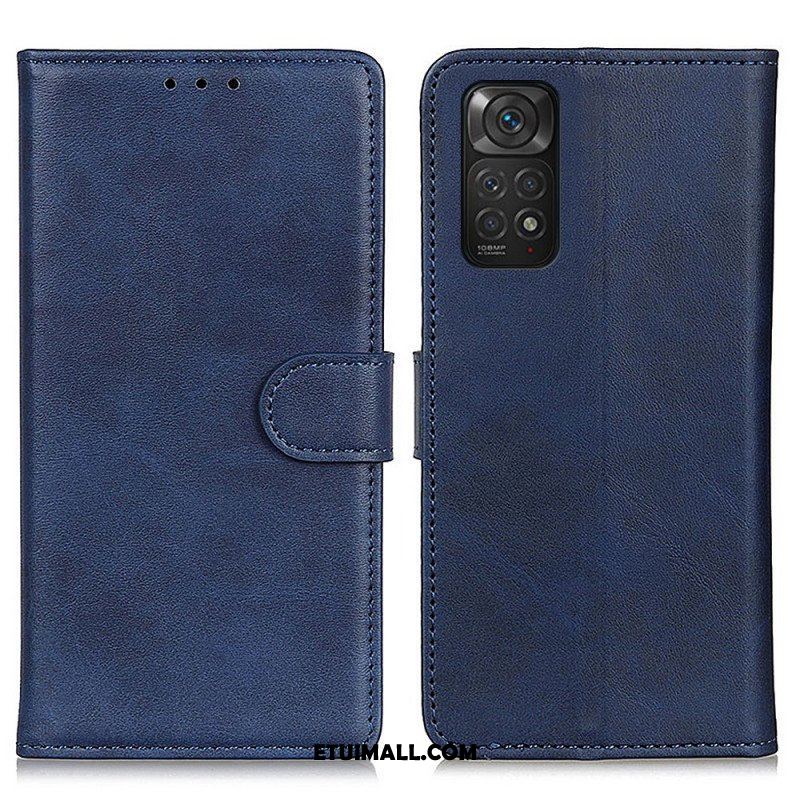 Etui Folio do Xiaomi Redmi Note 11 / 11S Retro Matowy Efekt Skóry