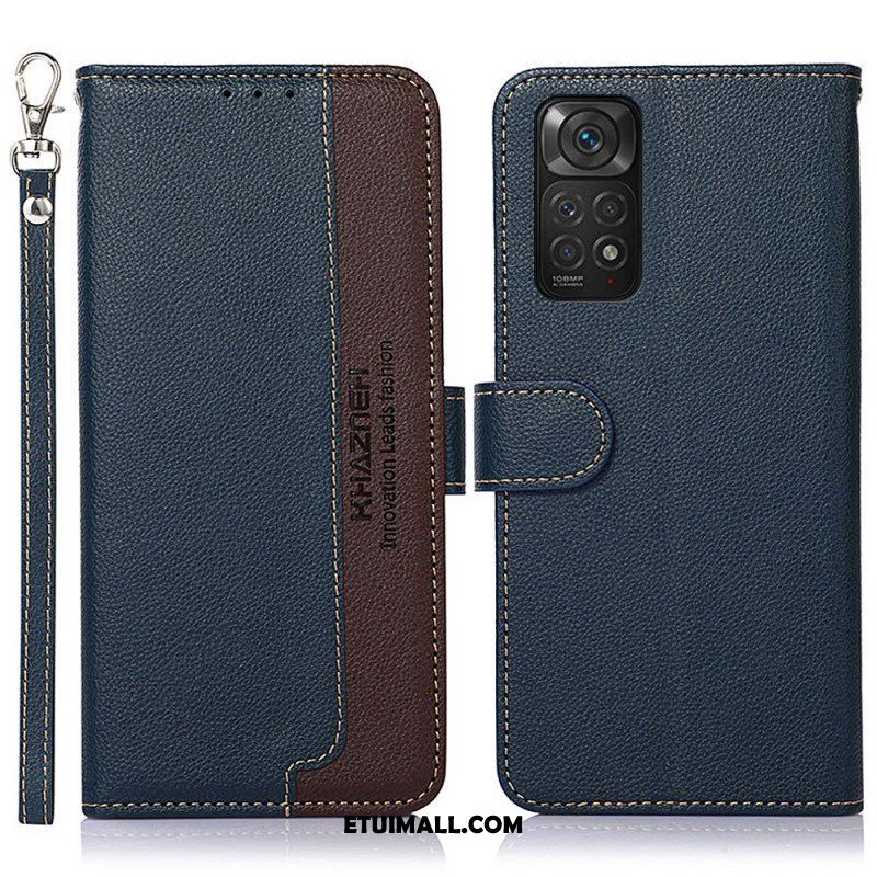 Etui Folio do Xiaomi Redmi Note 11 / 11S Rfid Khazneh W Stylu Liczi