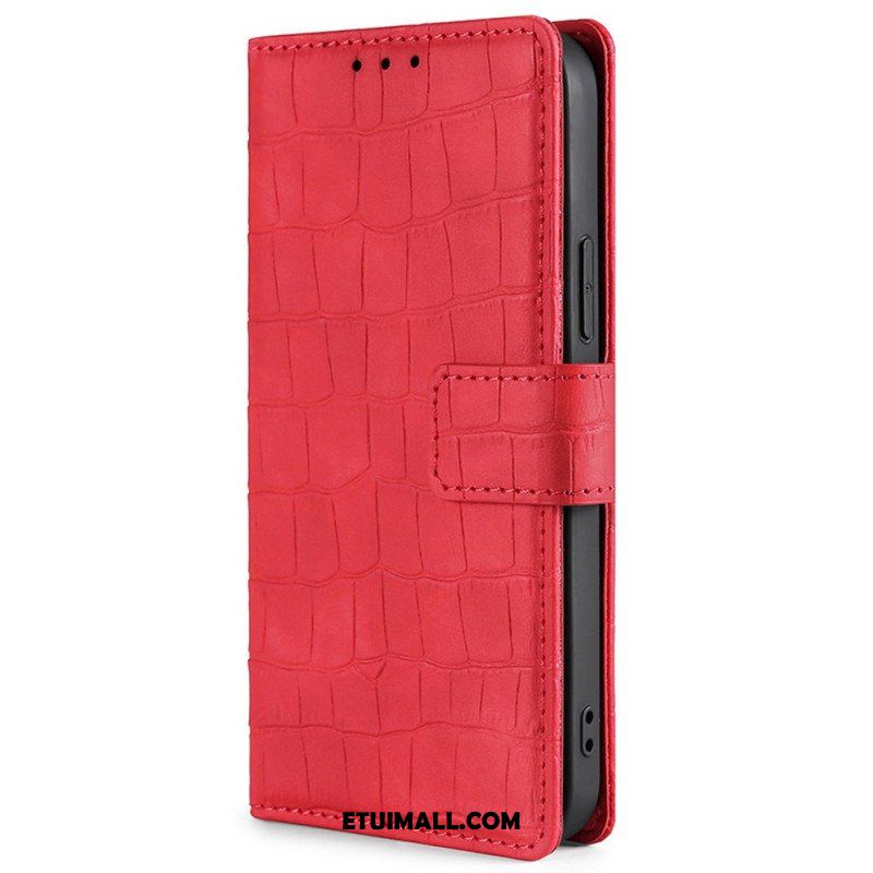 Etui Folio do Xiaomi Redmi Note 11 Pro / 11 Pro 5G Krokodyl Dotykający Skóry