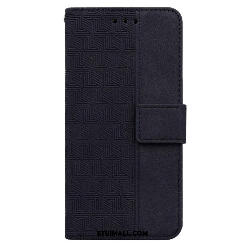 Etui Folio do Xiaomi Redmi Note 11 Pro / 11 Pro 5G z Łańcuch Pasiasty Wzór