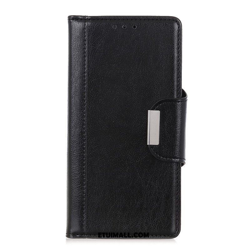 Etui Folio do Xiaomi Redmi Note 12 4G Zapięcie Srebrne