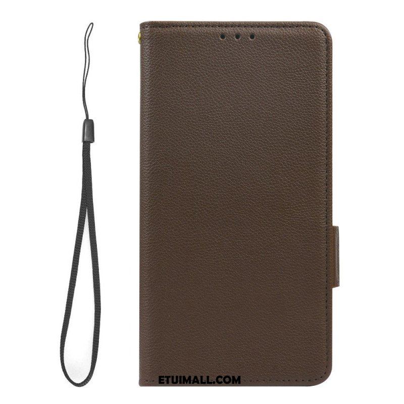 Etui Folio do Xiaomi Redmi Note 12 5G Bardzo Delikatny Styl Liczi