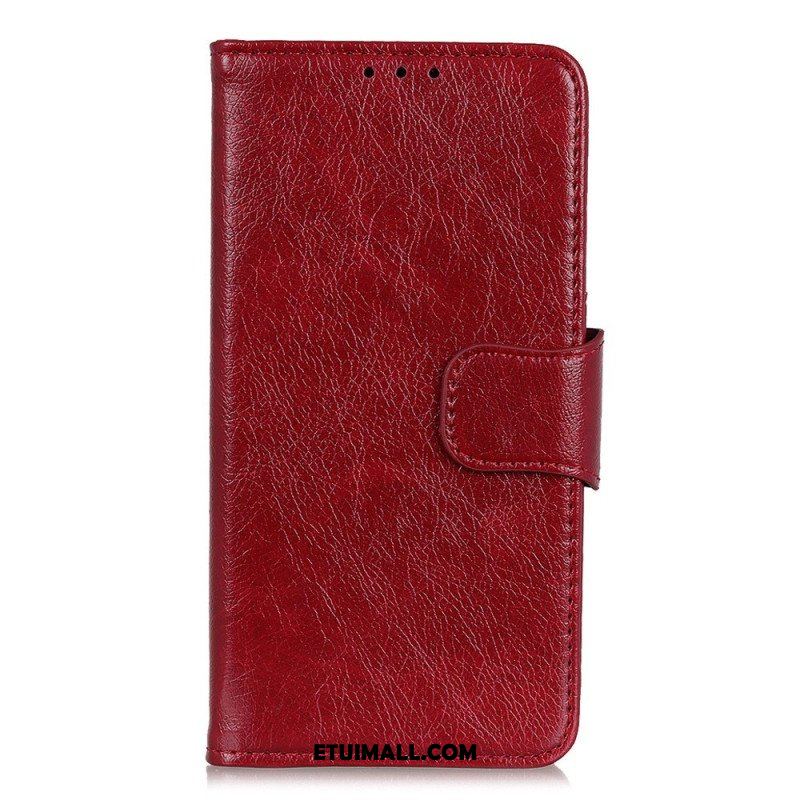 Etui Folio do Xiaomi Redmi Note 12 5G Dwoina Skóry Nappa