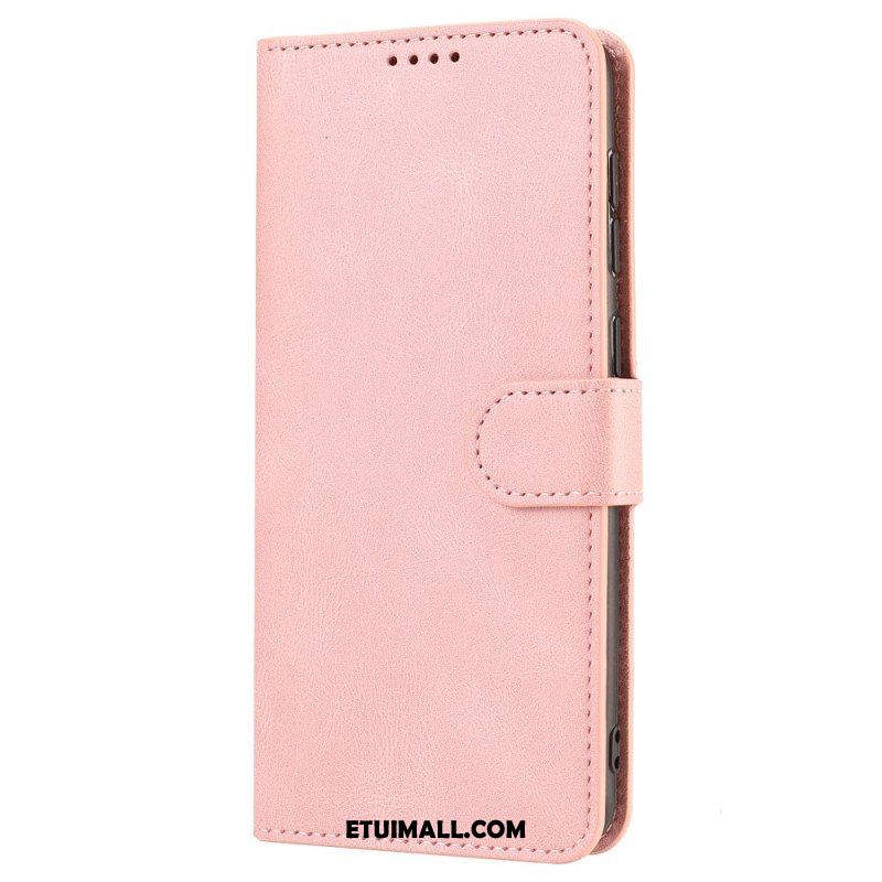 Etui Folio do Xiaomi Redmi Note 12 5G z Łańcuch Paski W Stylu Retro