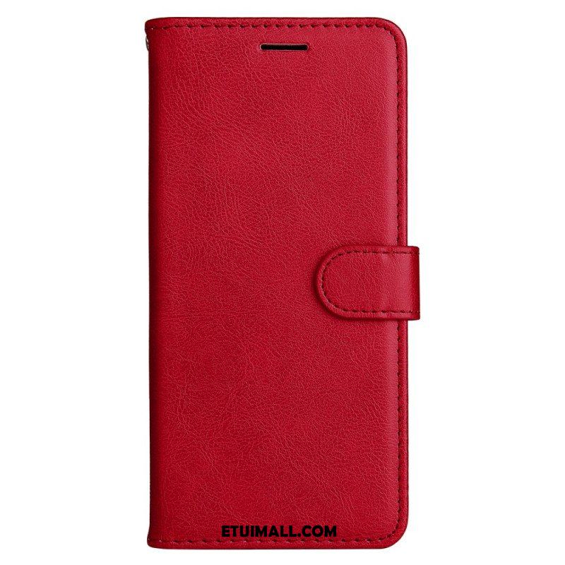 Etui Folio do Xiaomi Redmi Note 12 5G z Łańcuch Zwykły Z Paskiem