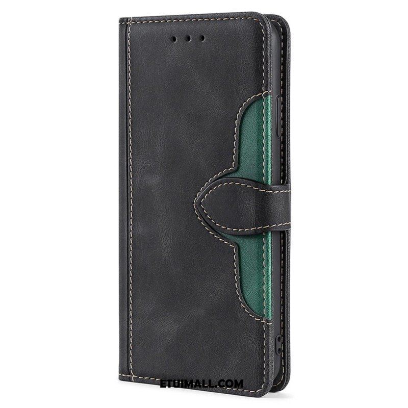 Etui Folio do Xiaomi Redmi Note 12 Pro Dwukolorowy Kwiatowy