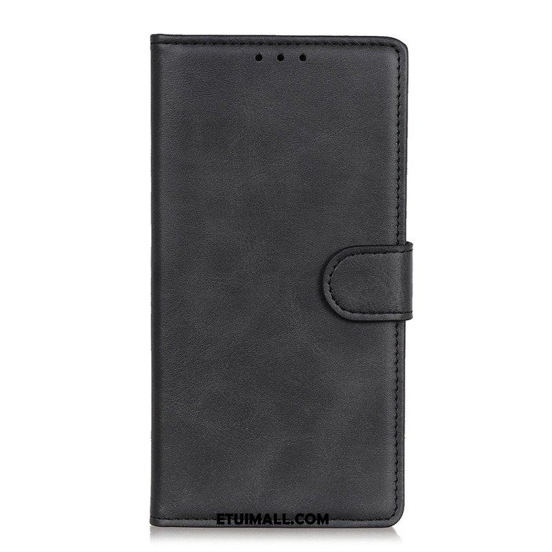 Etui Folio do Xiaomi Redmi Note 12 Pro Matowa Sztuczna Skóra