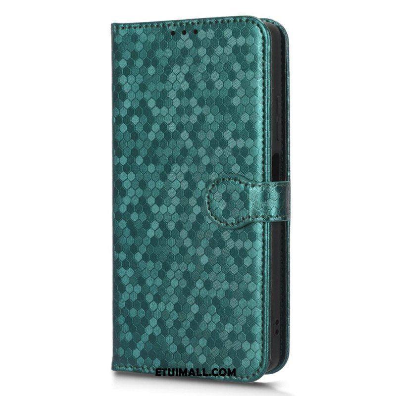 Etui Folio do Xiaomi Redmi Note 12 Pro z Łańcuch Wzór 3d Na Ramiączkach