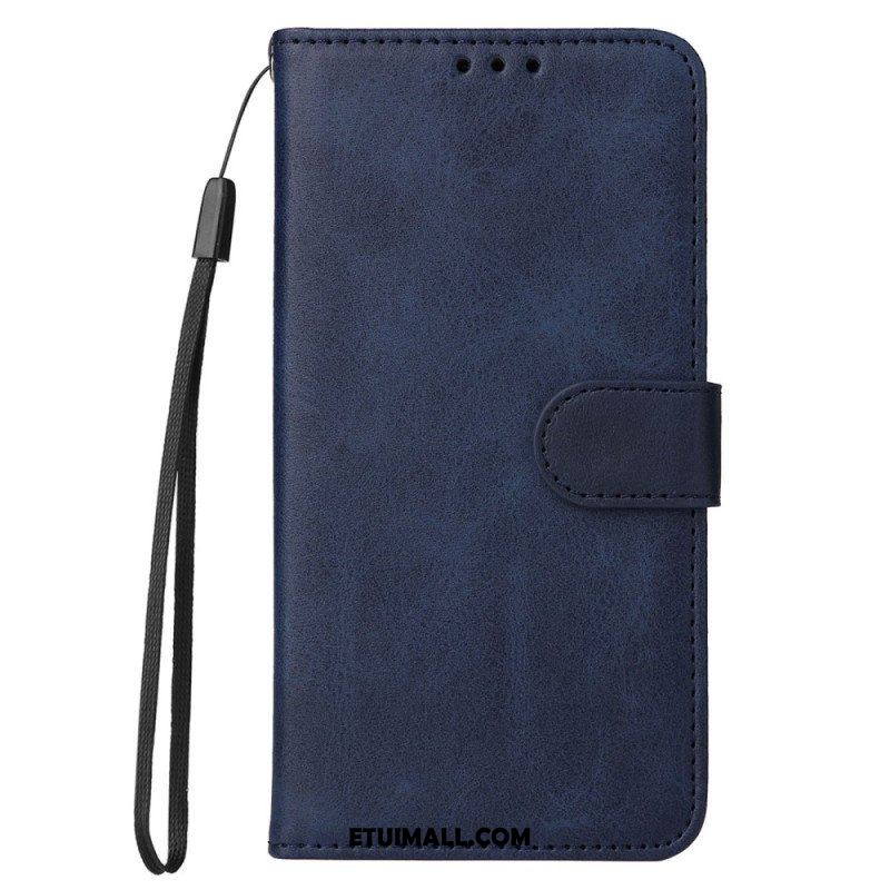 Etui Folio do Xiaomi Redmi Note 12 Pro z Łańcuch Zwykły Z Paskiem