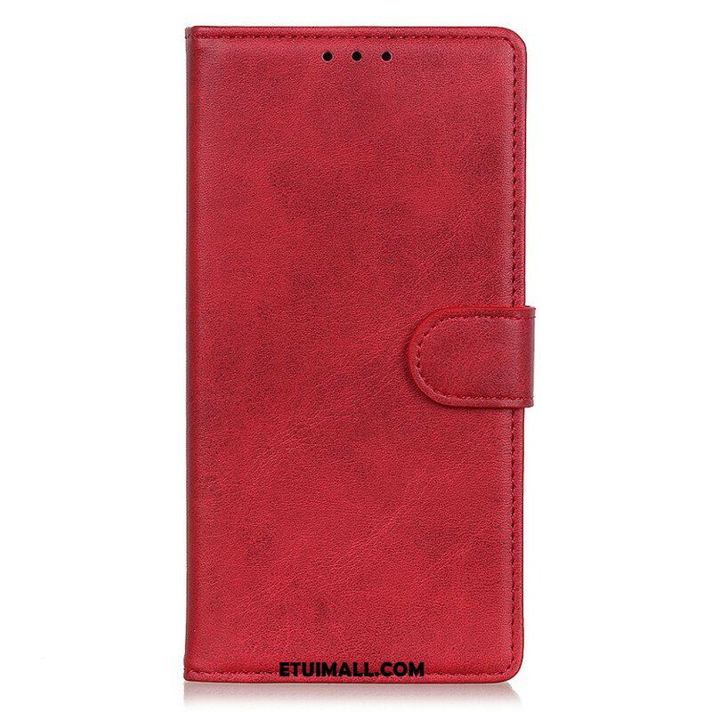 Etui Folio do iPhone 13 Mini Retro Matowy Efekt Skóry