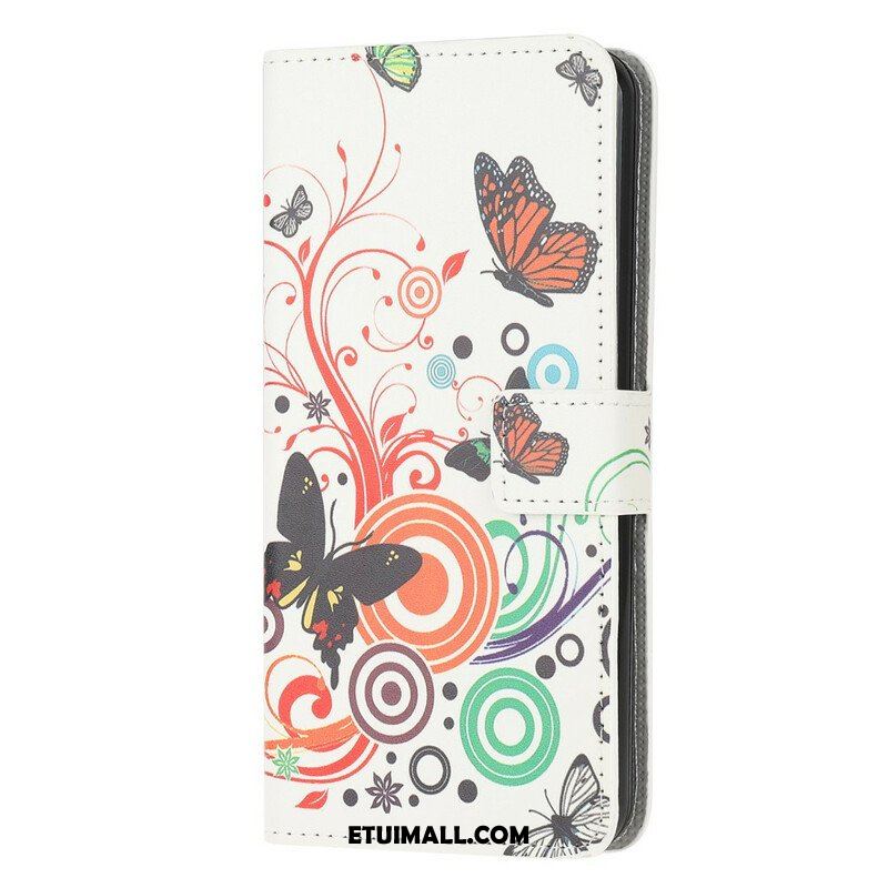 Etui Folio do iPhone 13 Mini Szalone Motyle