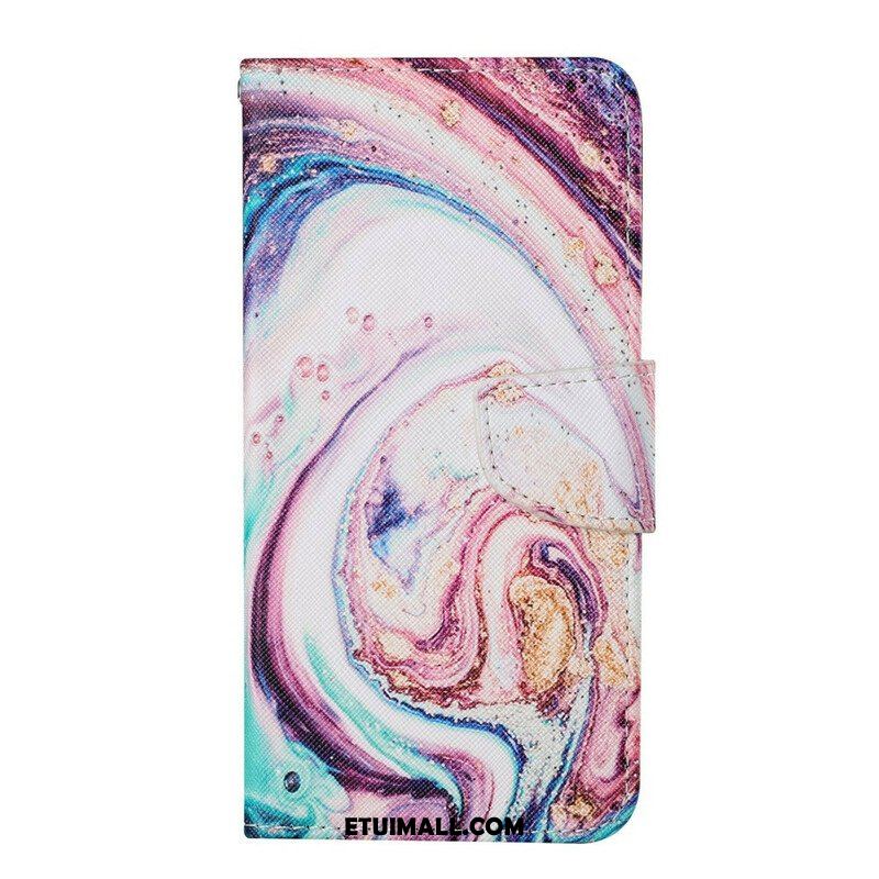 Etui Folio do iPhone 13 Pro Marmur Ze Smyczą