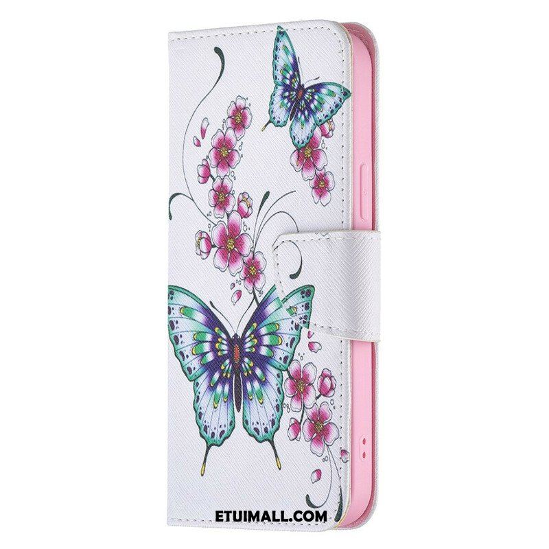 Etui Folio do iPhone 13 Pro Max Niesamowite Motyle