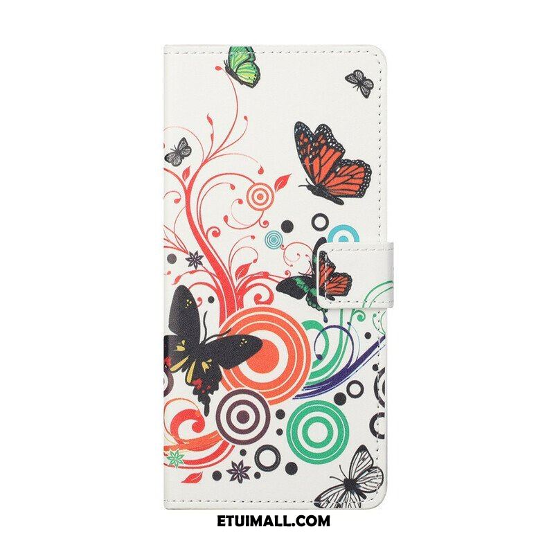 Etui Folio do iPhone 13 Pro Szalone Motyle