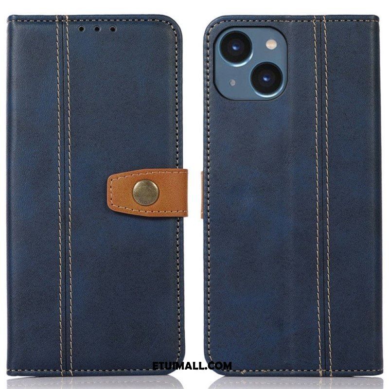 Etui Folio do iPhone 14 Plus Taśma Tapicerska