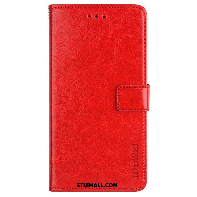 Etui Folio do iPhone 14 Pro Imitacja Skóry Idewei