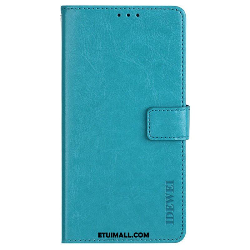 Etui Folio do iPhone 14 Pro Imitacja Skóry Idewei