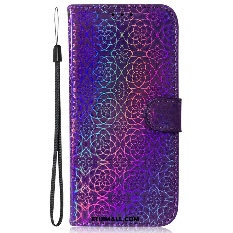 Etui Folio do iPhone 14 Pro Styl Dyskotekowy