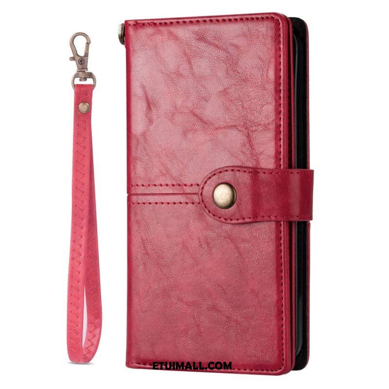 Etui Folio do iPhone 14 Pro Wielofunkcyjny W Stylu Vintage