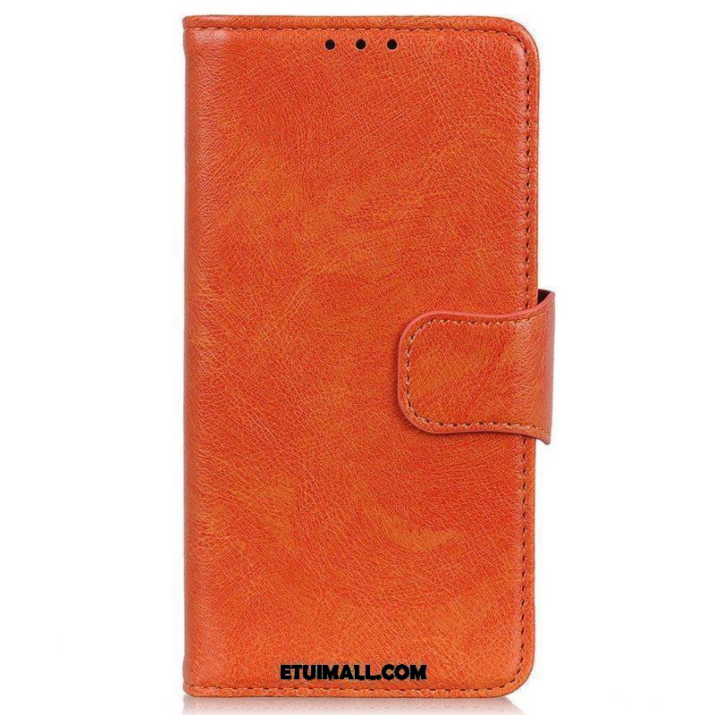 Etui Folio do iPhone 15 Plus Dwoinowa Skóra Nappa