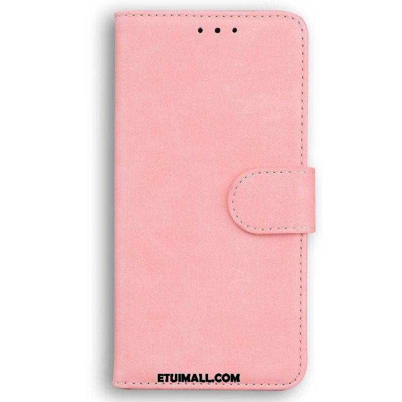 Etui Folio do iPhone 15 Plus Styl Miękkiej Skóry