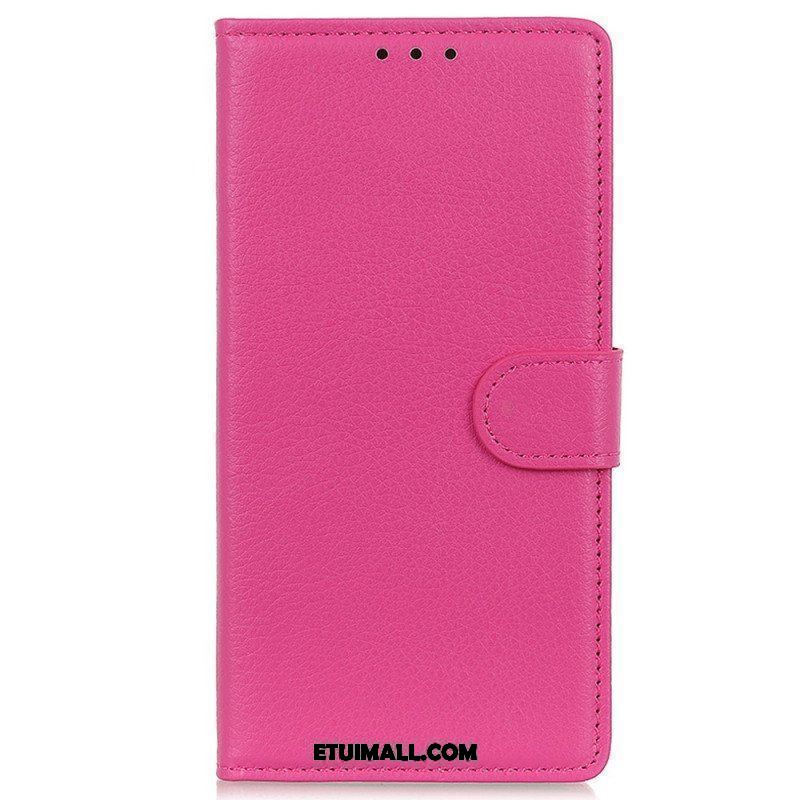Etui Folio do iPhone 15 Plus Tradycyjna Sztuczna Skóra