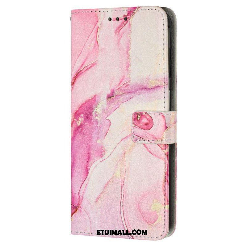 Etui Folio do iPhone 15 Pro Max Styl Marmurkowy