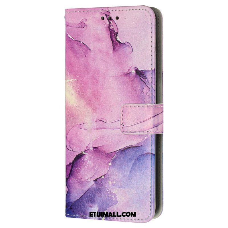 Etui Folio do iPhone 15 Pro Max Styl Marmurkowy