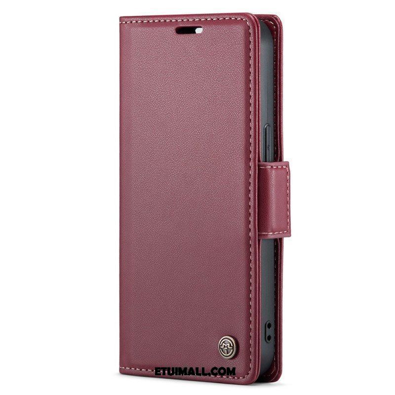 Etui Folio do iPhone 15 Skórzany Styl Caseme