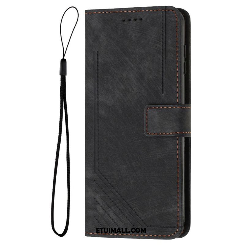 Etui Folio iPhone 16 Plus Linie Z Paskiem