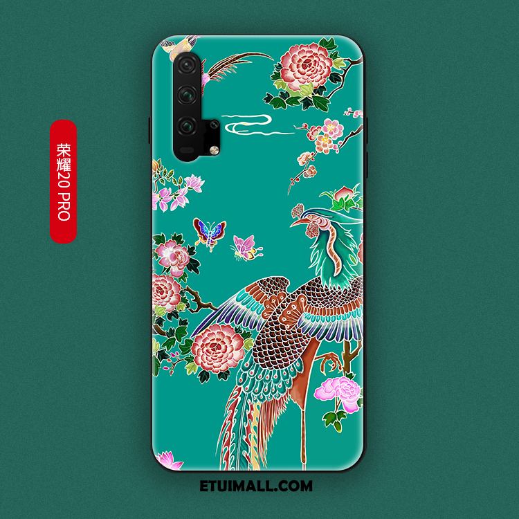 Etui Honor 20 Pro Miękki Anti-fall Silikonowe Chiński Styl Żółty Futerał Sklep