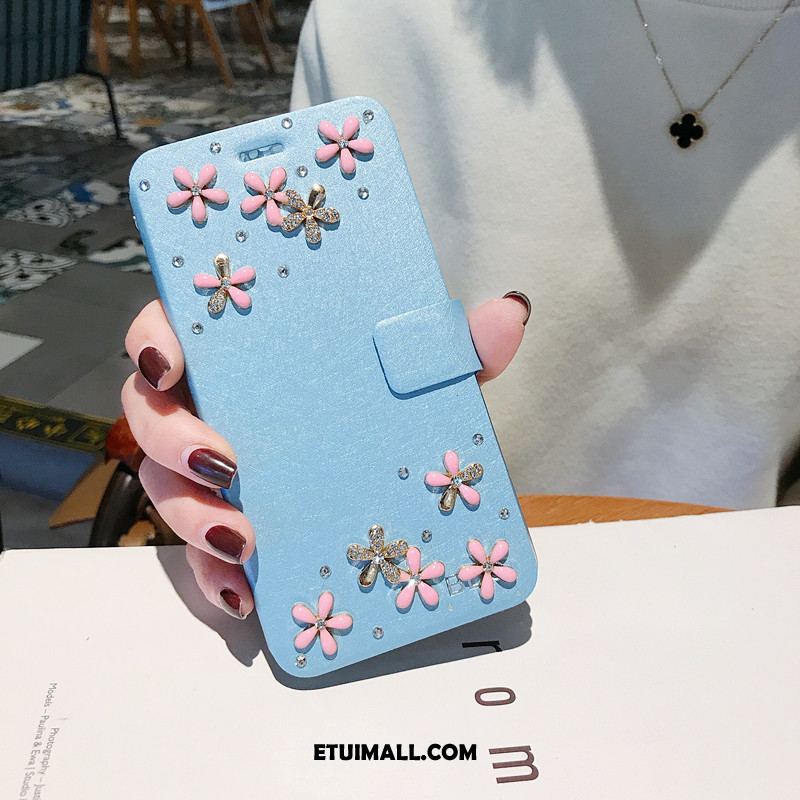 Etui Honor 20 Pro Skórzany Futerał Ochraniacz Biały Rhinestone Telefon Komórkowy Futerał Sklep