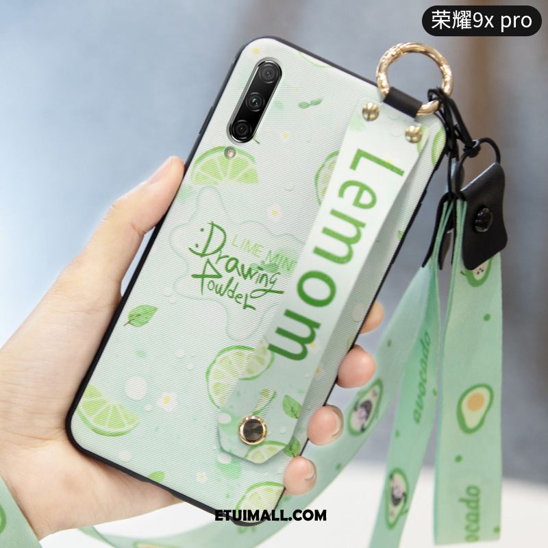 Etui Honor 9x Pro Mały Zielony Silikonowe Lekki I Cienki Truskawka Pokrowce Sprzedam