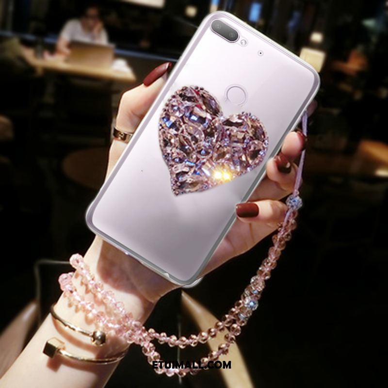 Etui Htc Desire 12+ Biały Wiszące Ozdoby Telefon Komórkowy Miłość Silikonowe Futerał Online