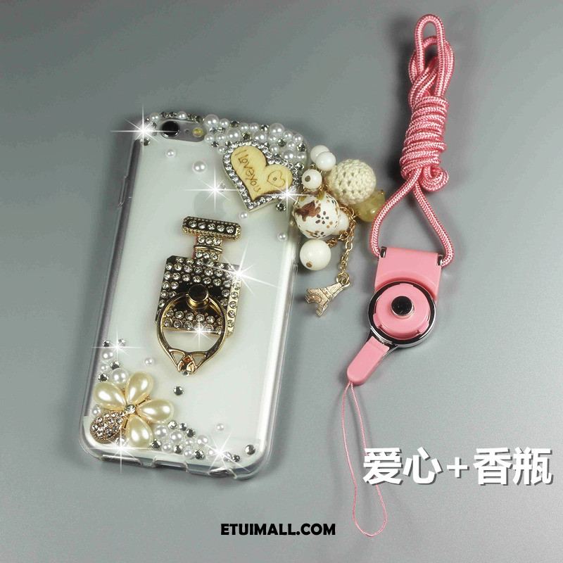 Etui Htc One A9s Ring Różowe Miękki Rhinestone Wiszące Ozdoby Pokrowce Sklep