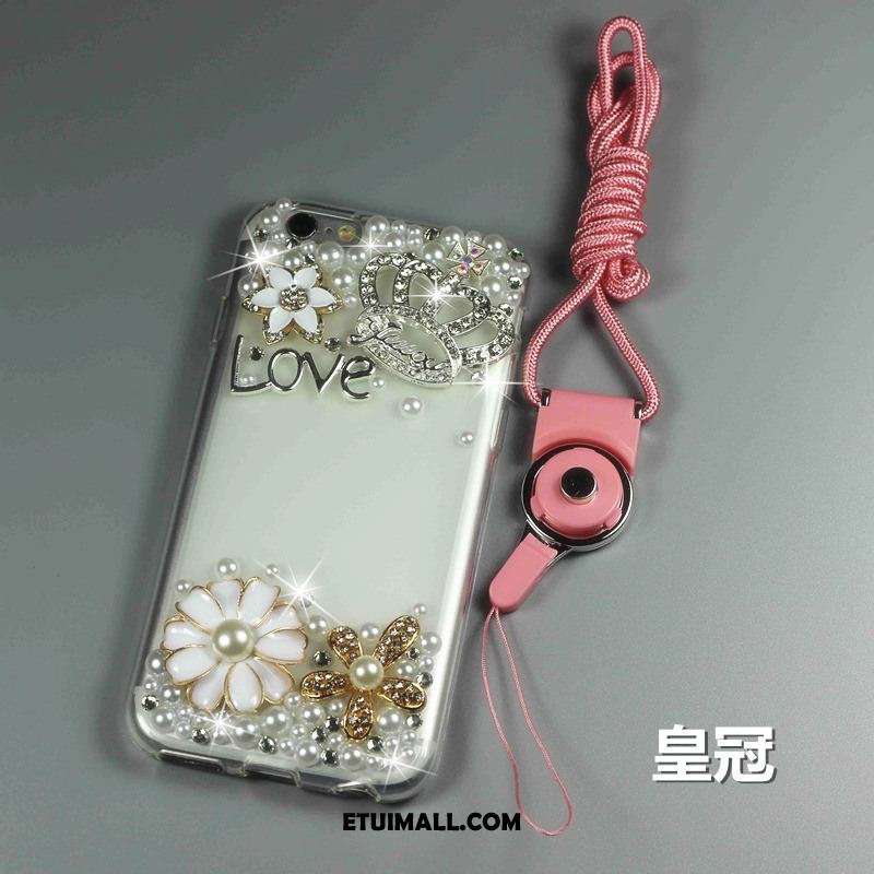 Etui Htc One A9s Ring Różowe Miękki Rhinestone Wiszące Ozdoby Pokrowce Sklep