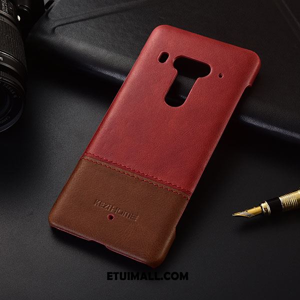 Etui Htc U12+ Biznes Szycie Skóra Czyste Nubuku Futerał Kup