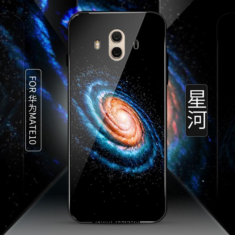 Etui Huawei Mate 10 Filmy Anti-fall Czarny Gwiazda Szkło Hartowane Futerał Online