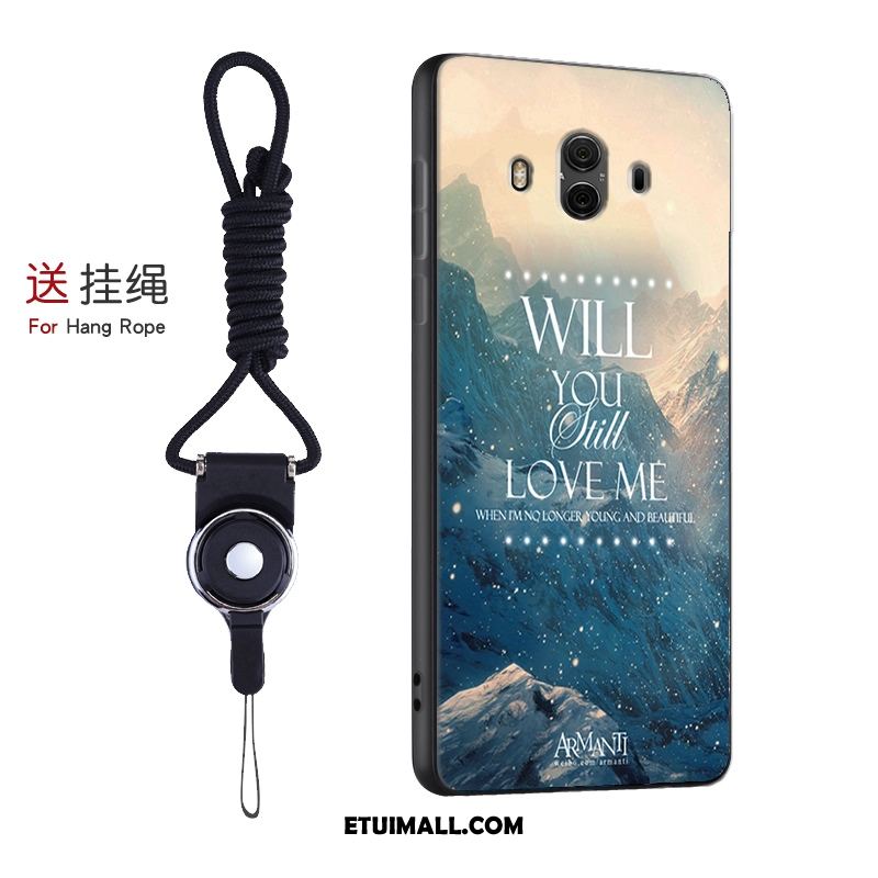 Etui Huawei Mate 10 Kreatywne Wspornik Wiszące Ozdoby Relief Niebieski Futerał Sprzedam