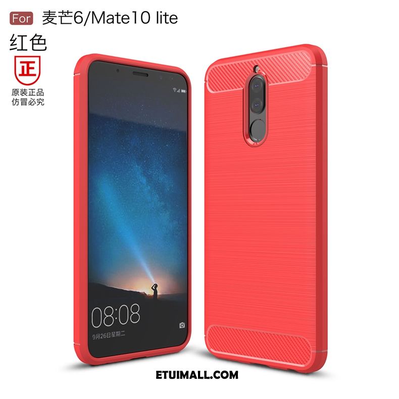 Etui Huawei Mate 10 Lite Włókno Anti-fall Czarny All Inclusive Wzór Obudowa Kup