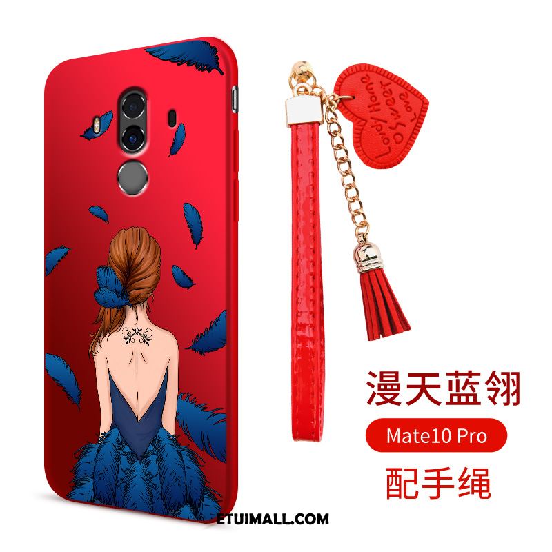 Etui Huawei Mate 10 Miękki Telefon Komórkowy Czerwony Futerał Dyskont