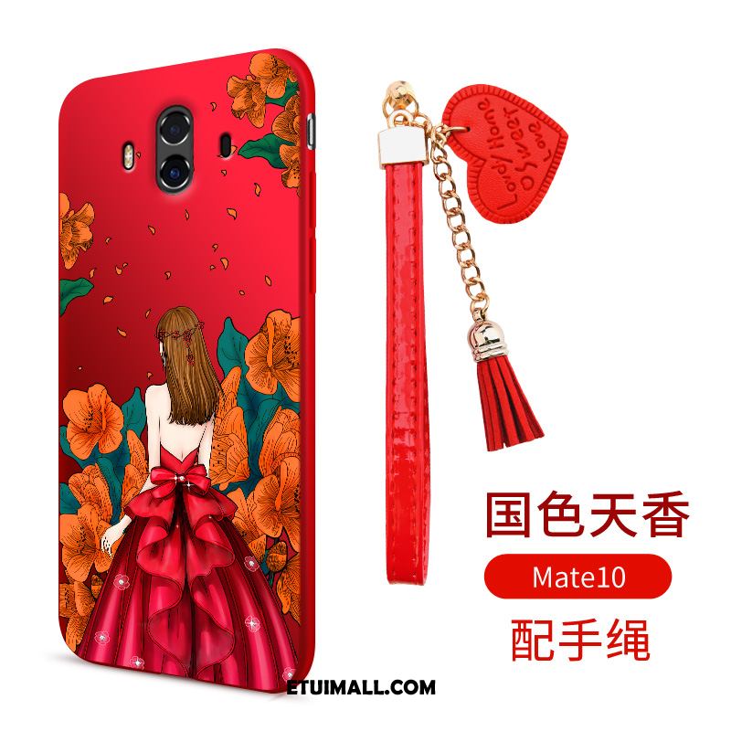 Etui Huawei Mate 10 Miękki Telefon Komórkowy Czerwony Futerał Dyskont