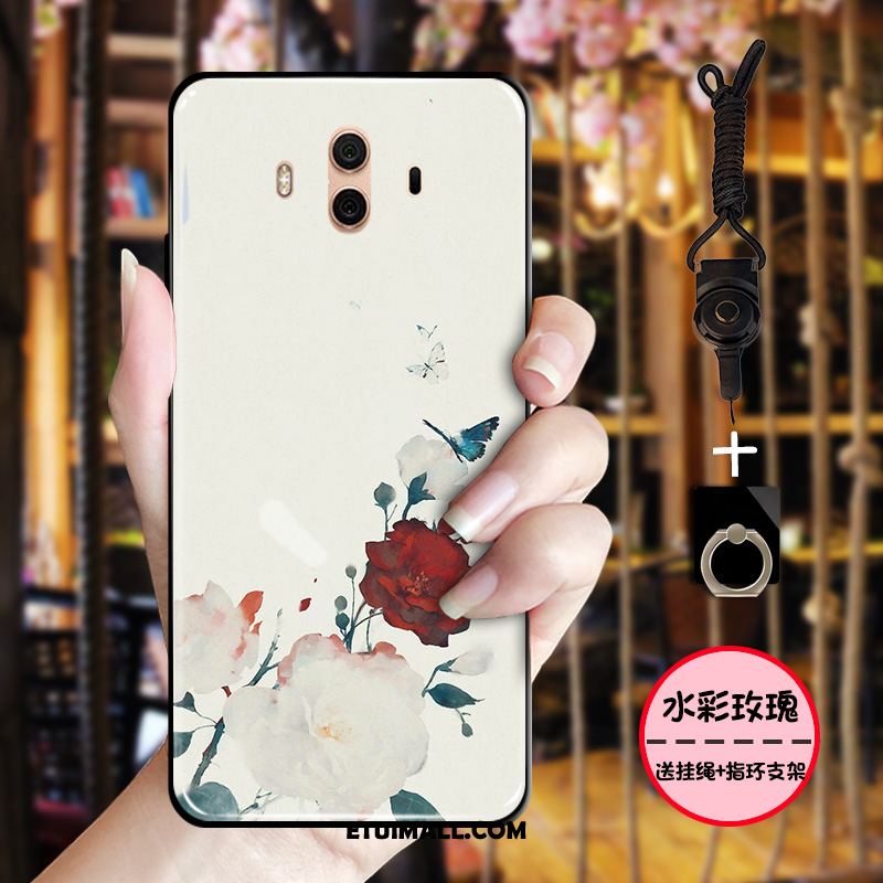 Etui Huawei Mate 10 Nubuku Vintage Chiński Styl Telefon Komórkowy Czarny Pokrowce Tanie