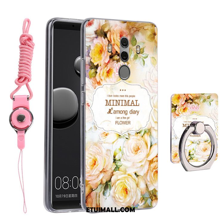 Etui Huawei Mate 10 Pro Miękki Ring Niebieski Relief Telefon Komórkowy Futerał Oferta